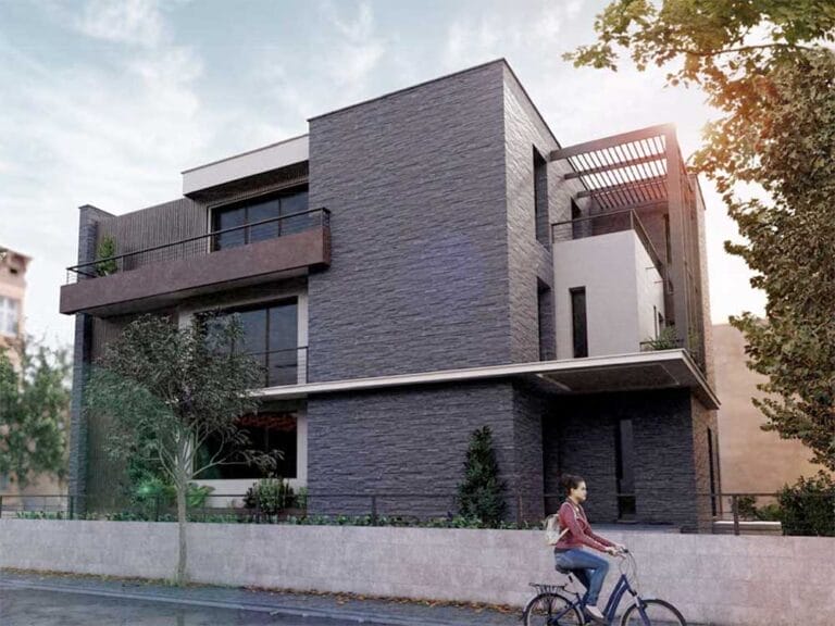 Render della nuova costruzione residenziale in via Veneto in Piacenza Centro